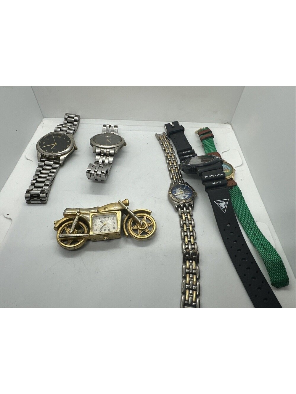 Lot of 6 Watches Clock Disney Novelty Wrist Untested Needs Batteries Collector